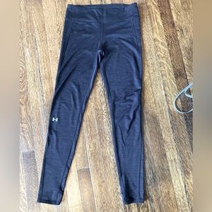 UA cold gear compression legging M black heathered